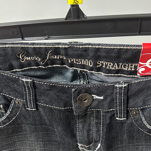 Guess Jeans Pismo Straight Leg Dark Wash Jeans for Women - Picture 2 of 7